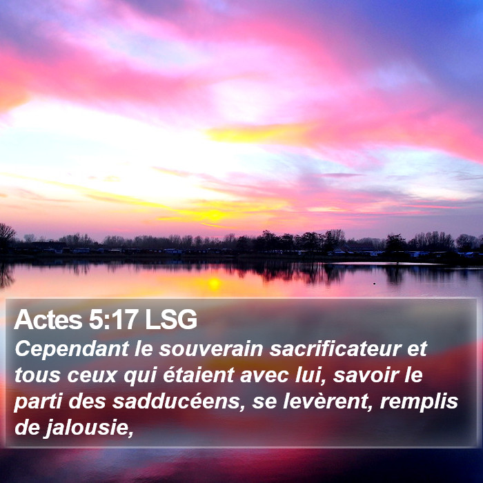 Actes 5:17 LSG Bible Study