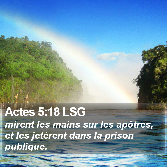 Actes 5:18 LSG Bible Study