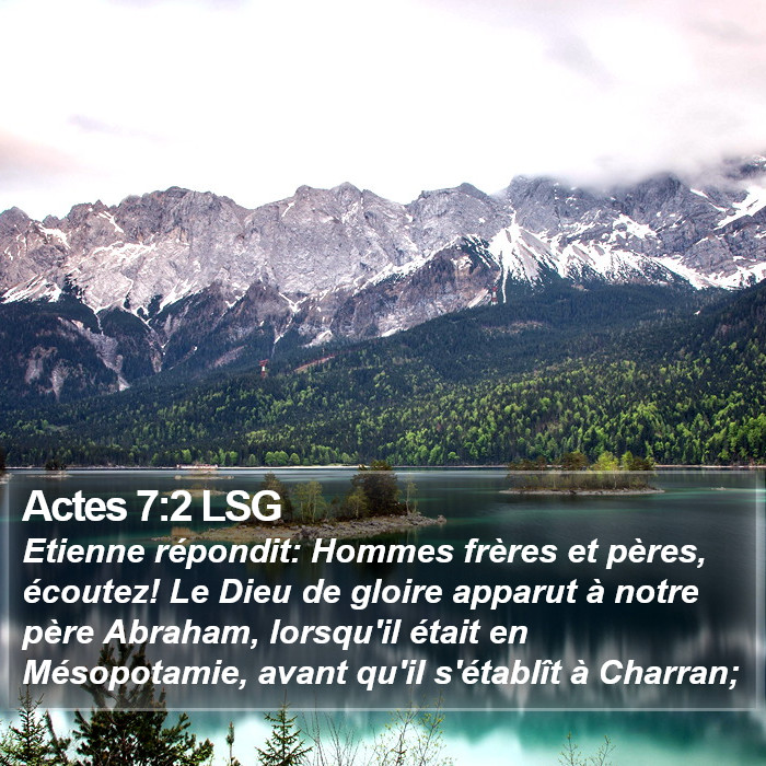 Actes 7:2 LSG Bible Study