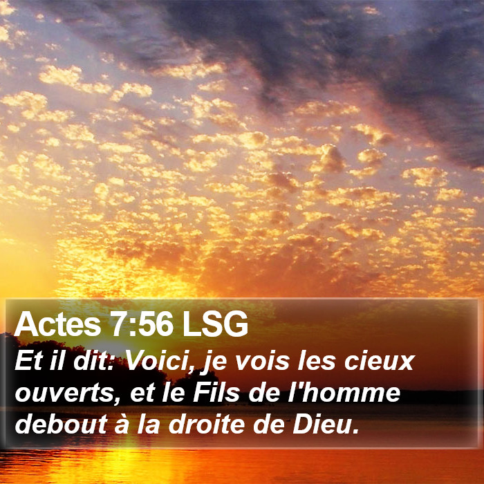 Actes 7:56 LSG Bible Study