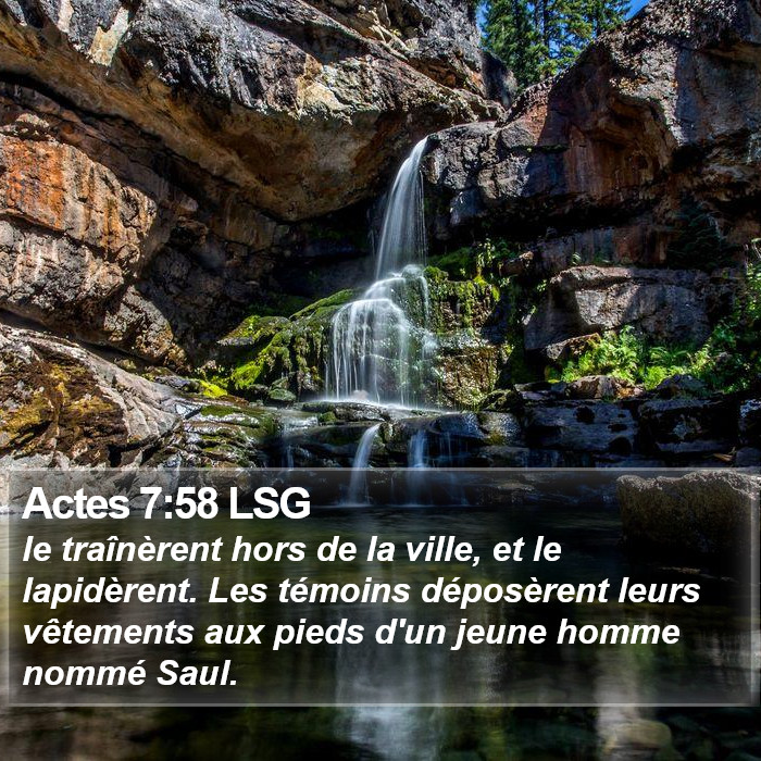 Actes 7:58 LSG Bible Study