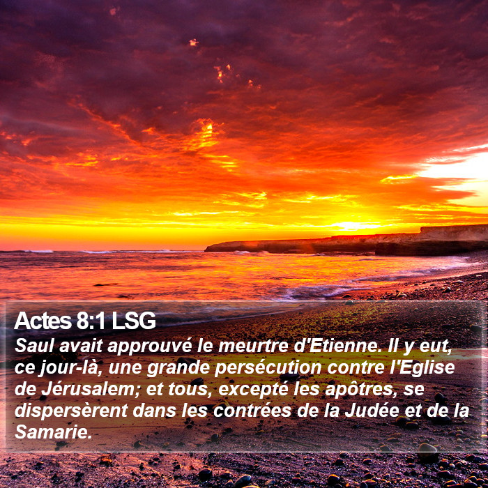 Actes 8:1 LSG Bible Study