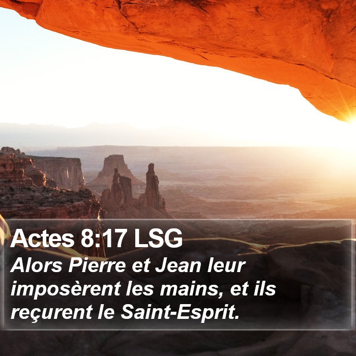 Actes 8:17 LSG Bible Study