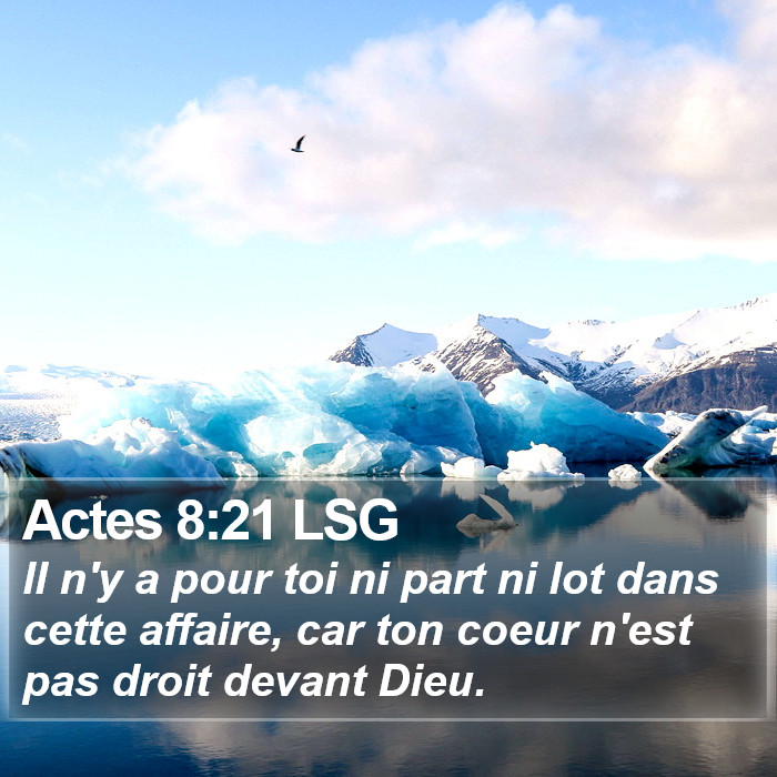 Actes 8:21 LSG Bible Study