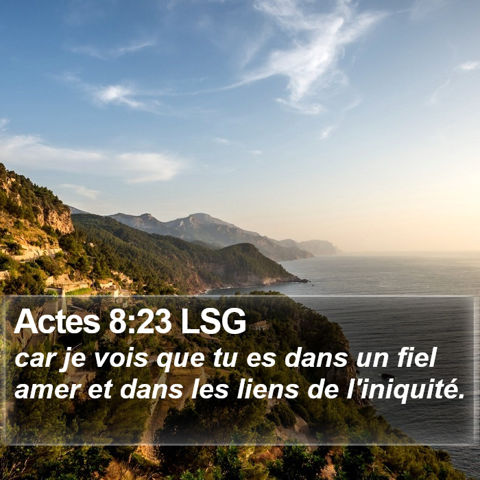 Actes 8:23 LSG Bible Study