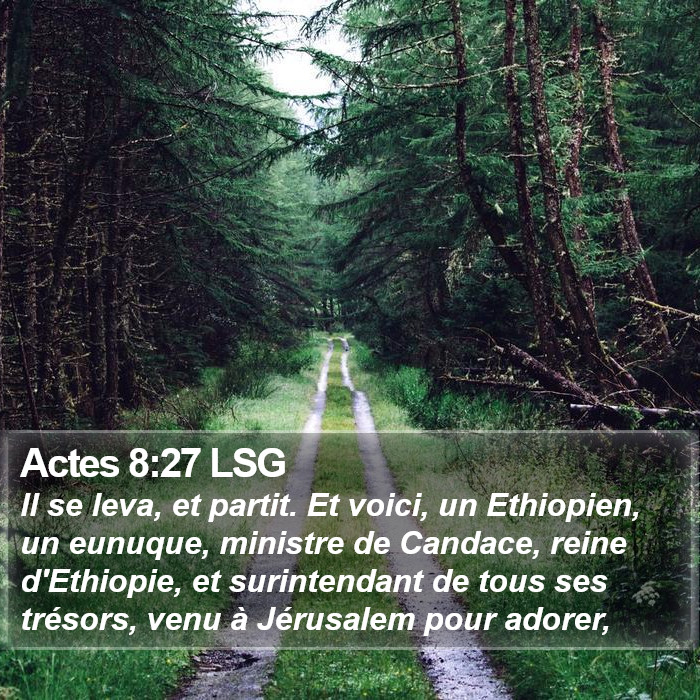 Actes 8:27 LSG Bible Study