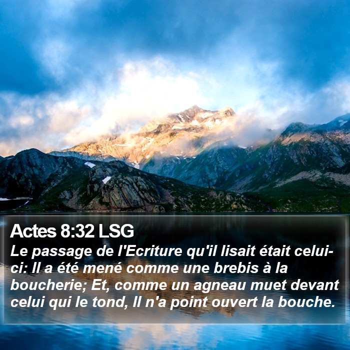 Actes 8:32 LSG Bible Study