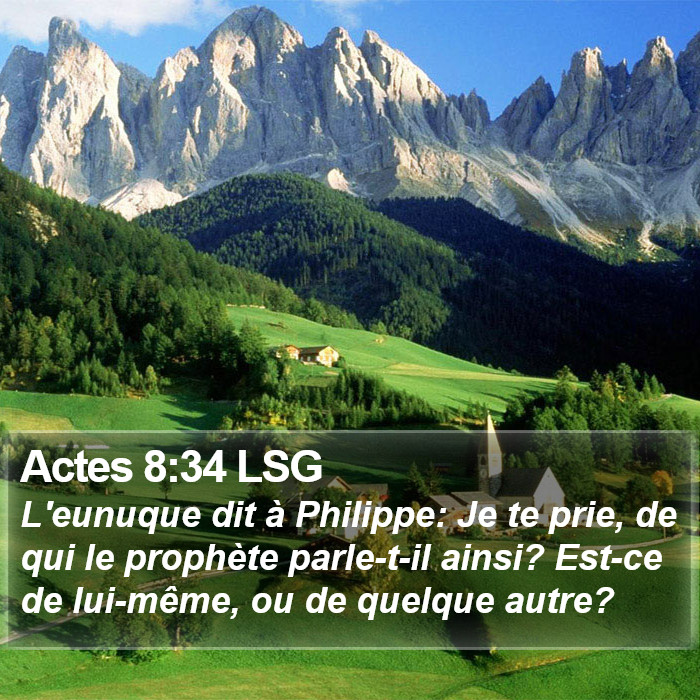 Actes 8:34 LSG Bible Study