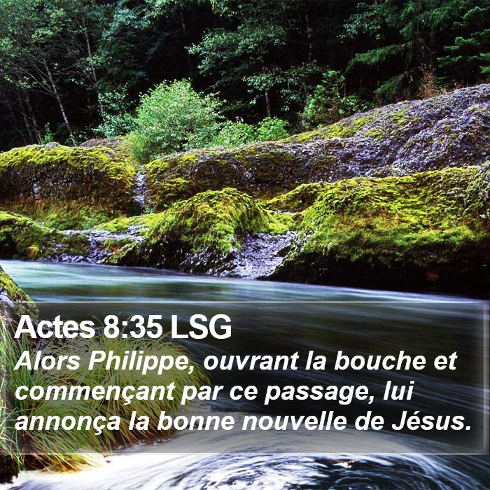 Actes 8:35 LSG Bible Study