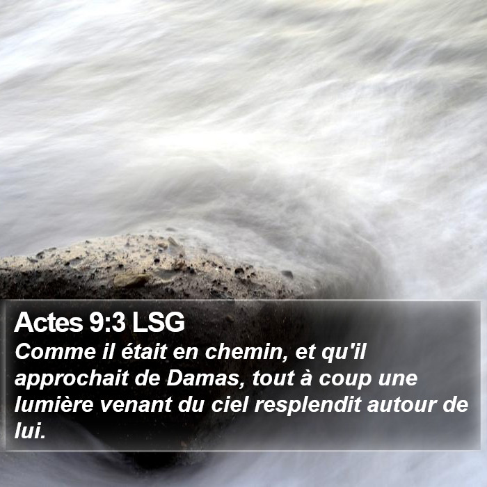 Actes 9:3 LSG Bible Study