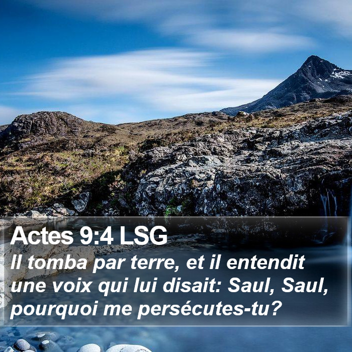 Actes 9:4 LSG Bible Study