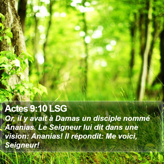 Actes 9:10 LSG Bible Study