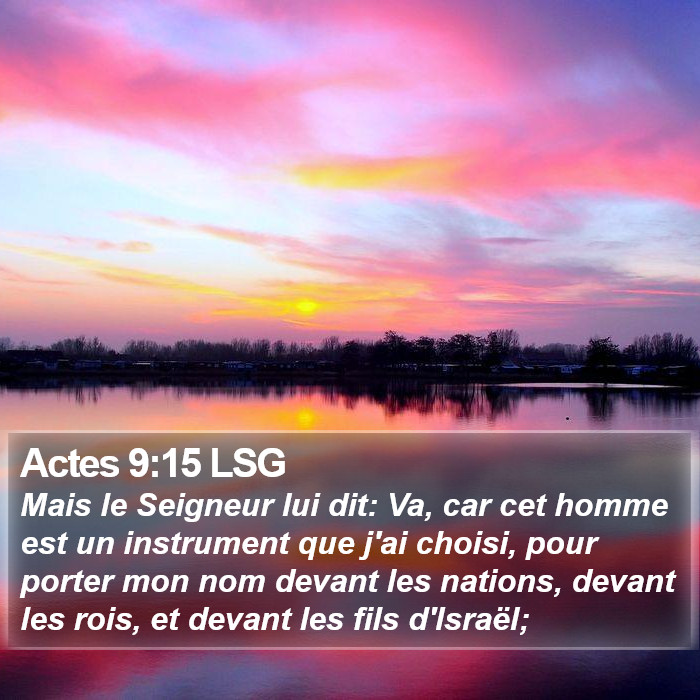 Actes 9:15 LSG Bible Study