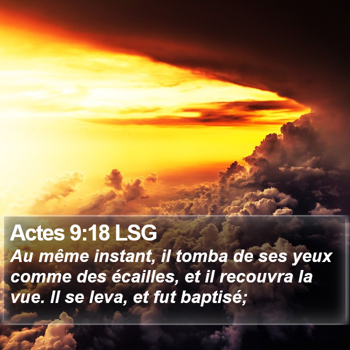 Actes 9:18 LSG Bible Study