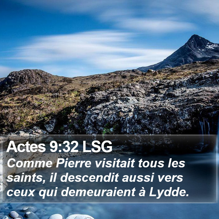 Actes 9:32 LSG Bible Study