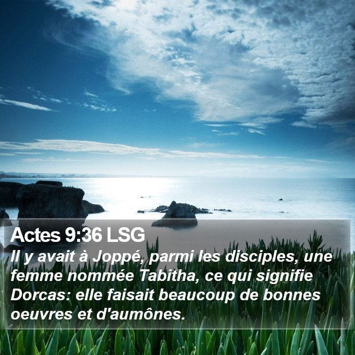 Actes 9:36 LSG Bible Study