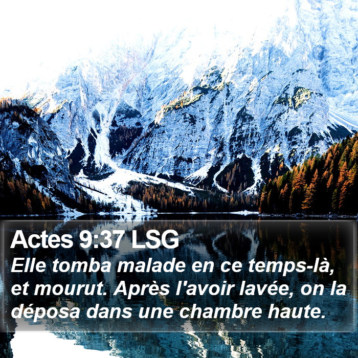 Actes 9:37 LSG Bible Study