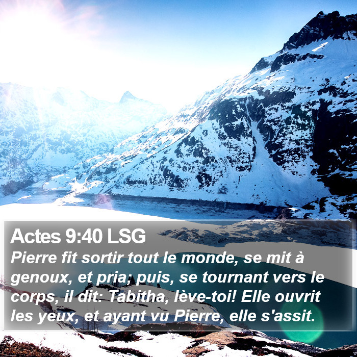 Actes 9:40 LSG Bible Study