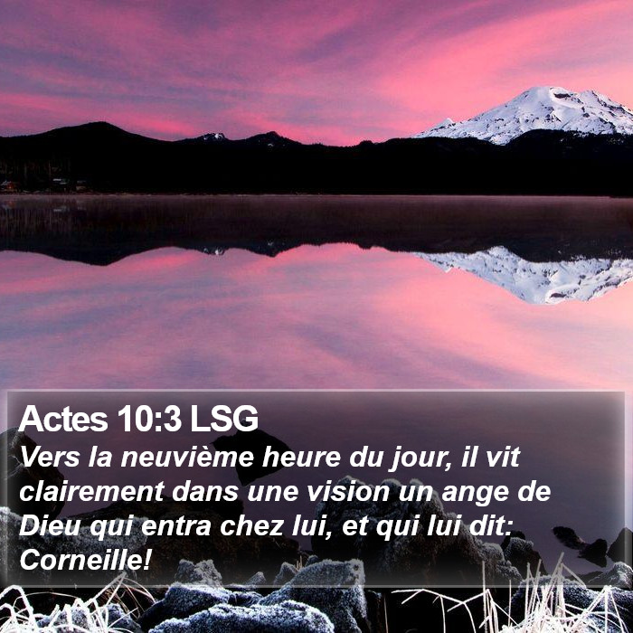 Actes 10:3 LSG Bible Study