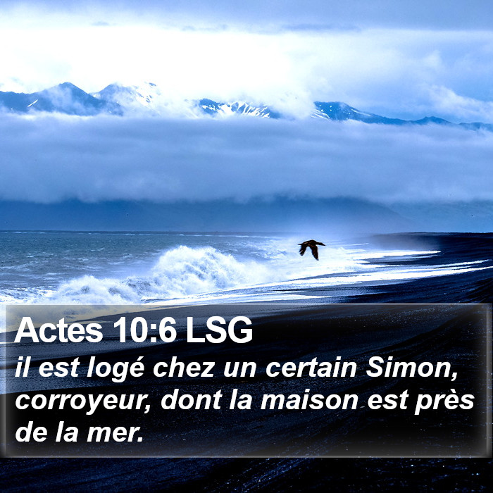 Actes 10:6 LSG Bible Study
