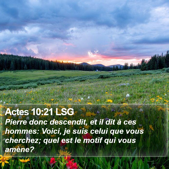 Actes 10:21 LSG Bible Study