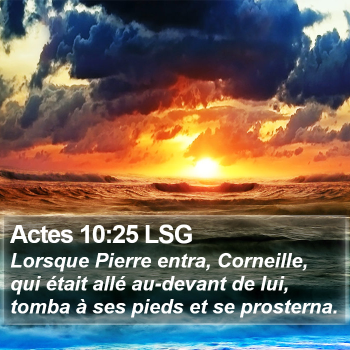 Actes 10:25 LSG Bible Study
