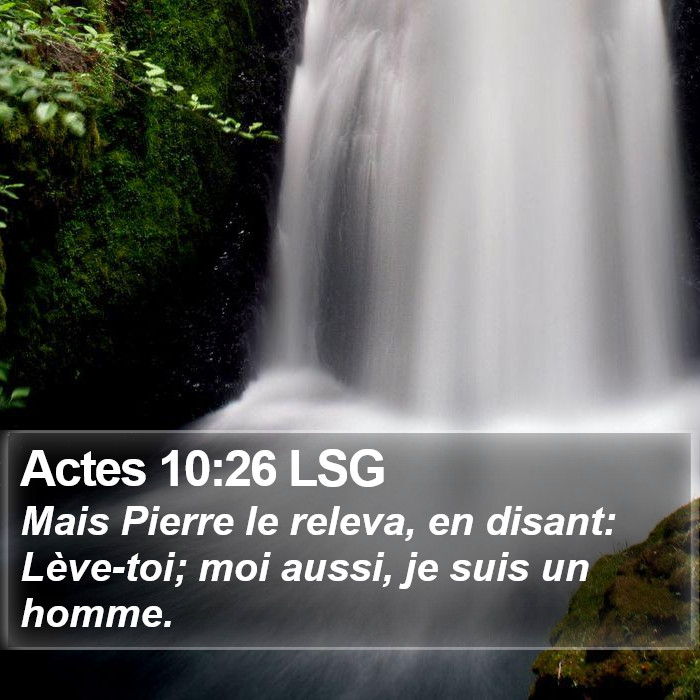 Actes 10:26 LSG Bible Study