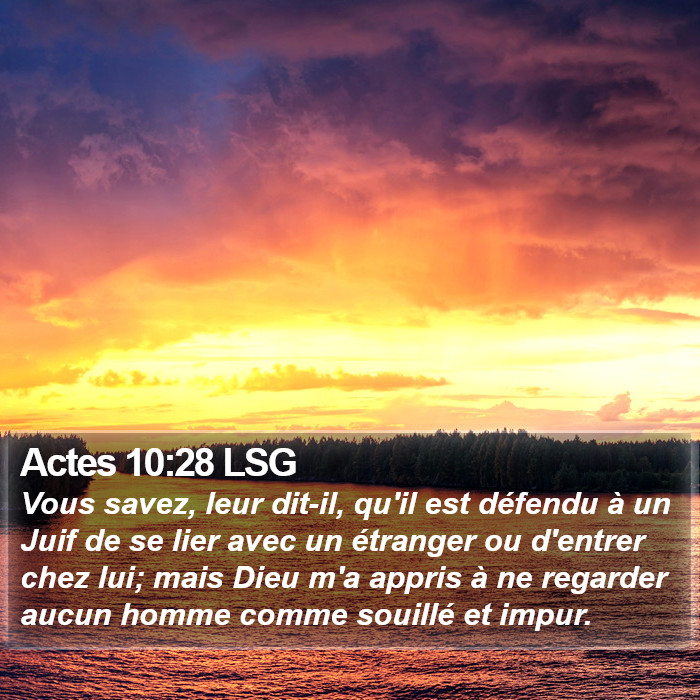 Actes 10:28 LSG Bible Study