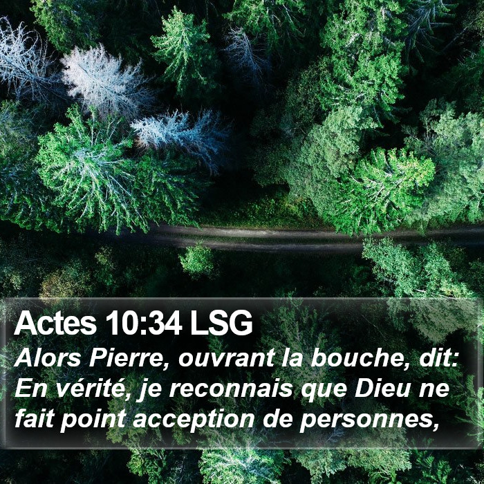 Actes 10:34 LSG Bible Study