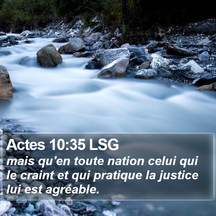 Actes 10:35 LSG Bible Study