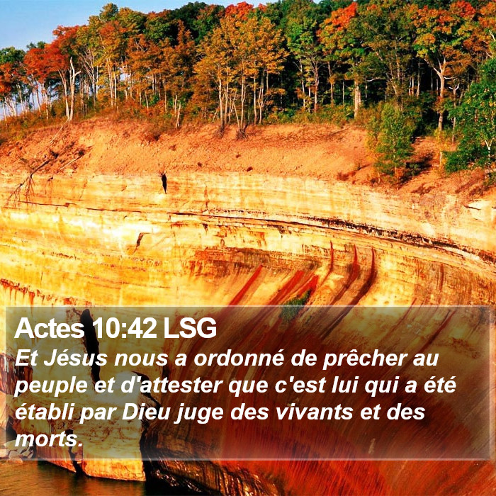 Actes 10:42 LSG Bible Study