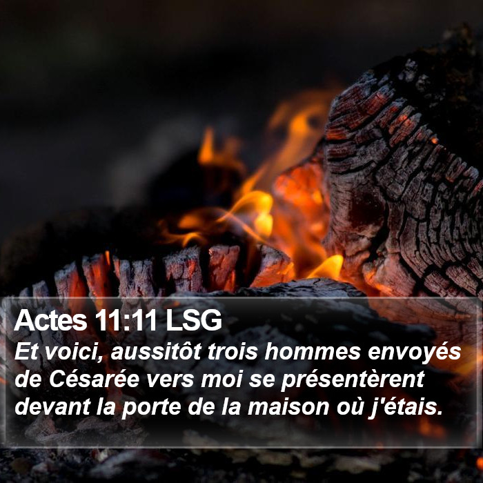 Actes 11:11 LSG Bible Study