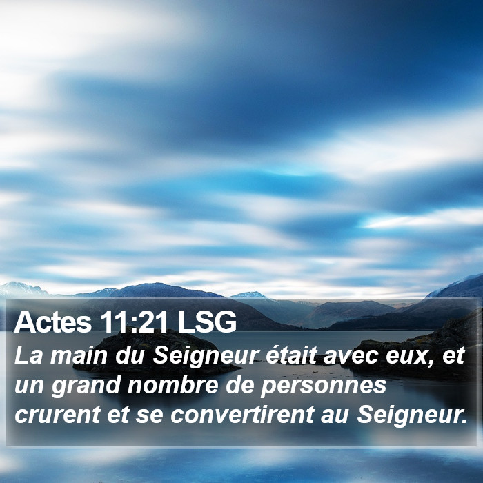 Actes 11:21 LSG Bible Study