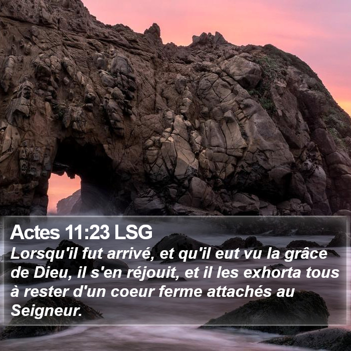 Actes 11:23 LSG Bible Study