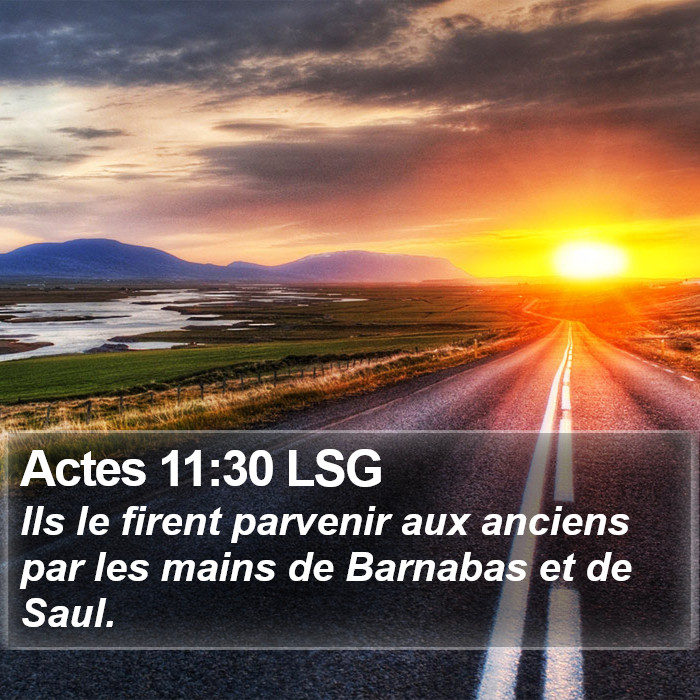 Actes 11:30 LSG Bible Study