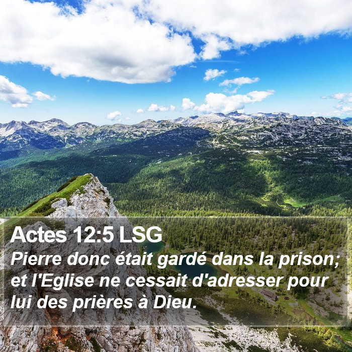 Actes 12:5 LSG Bible Study