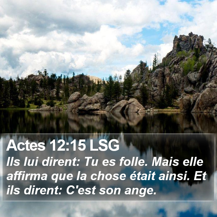 Actes 12:15 LSG Bible Study