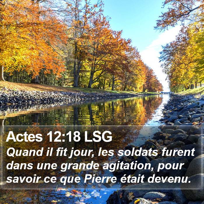 Actes 12:18 LSG Bible Study
