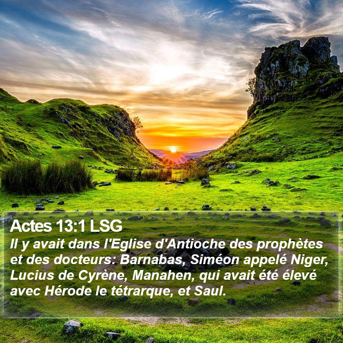 Actes 13:1 LSG Bible Study