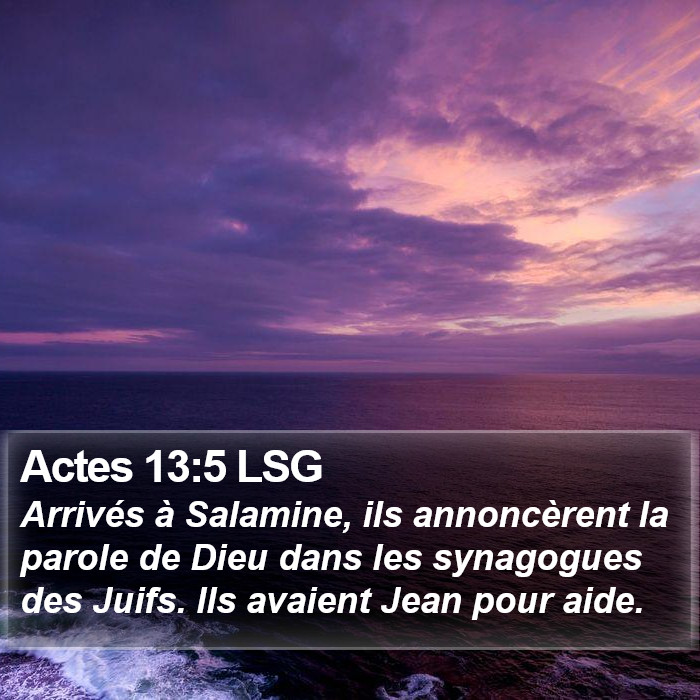 Actes 13:5 LSG Bible Study