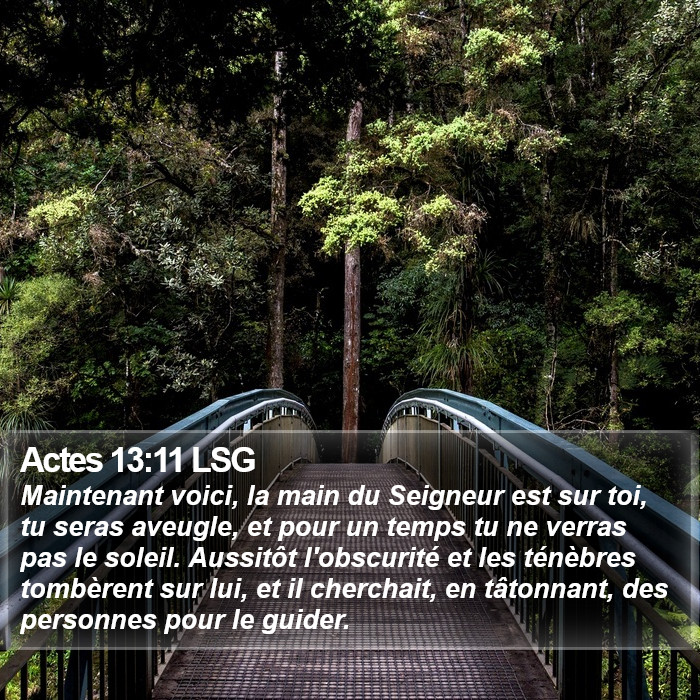 Actes 13:11 LSG Bible Study