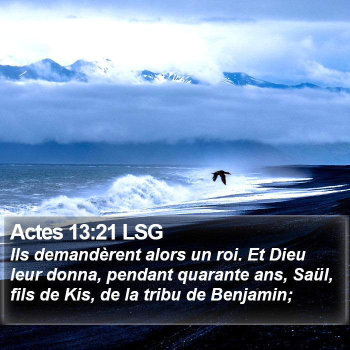 Actes 13:21 LSG Bible Study