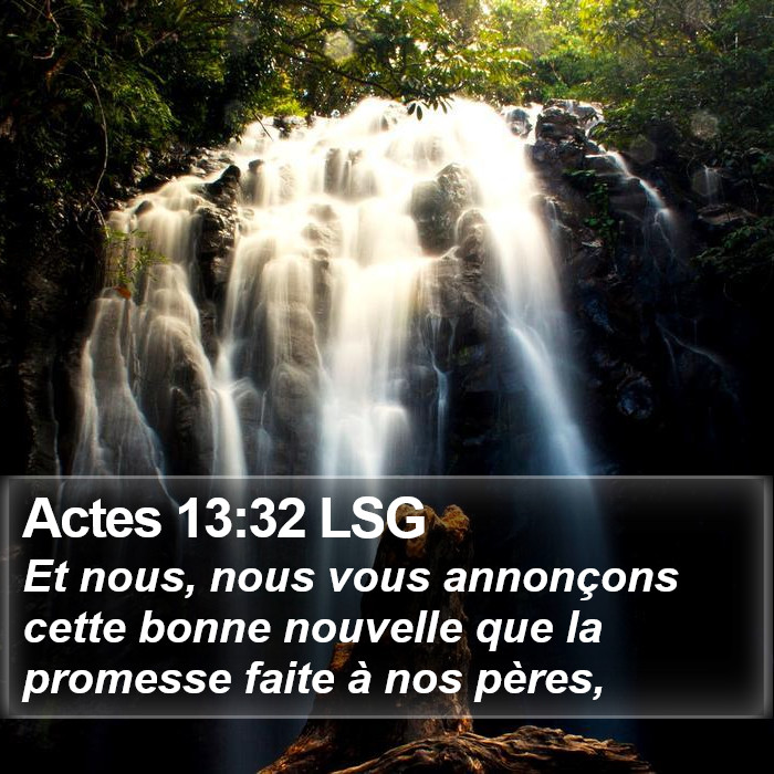 Actes 13:32 LSG Bible Study