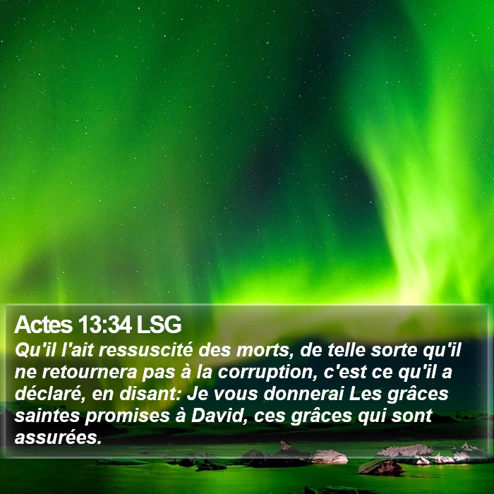 Actes 13:34 LSG Bible Study