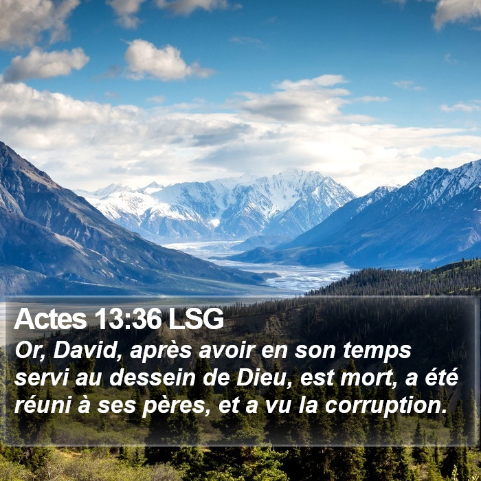 Actes 13:36 LSG Bible Study