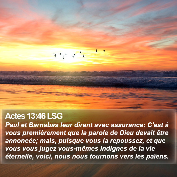 Actes 13:46 LSG Bible Study