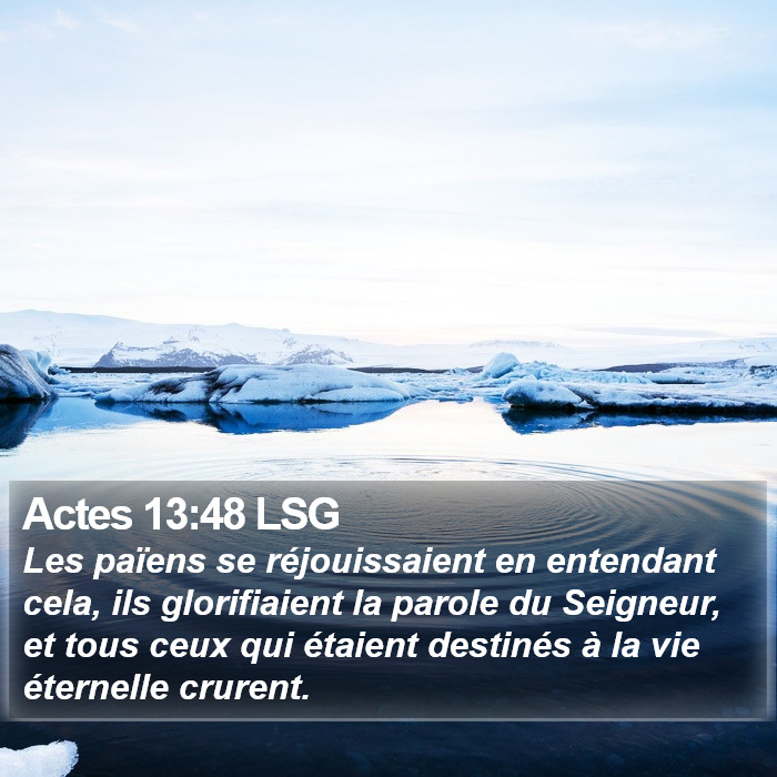 Actes 13:48 LSG Bible Study