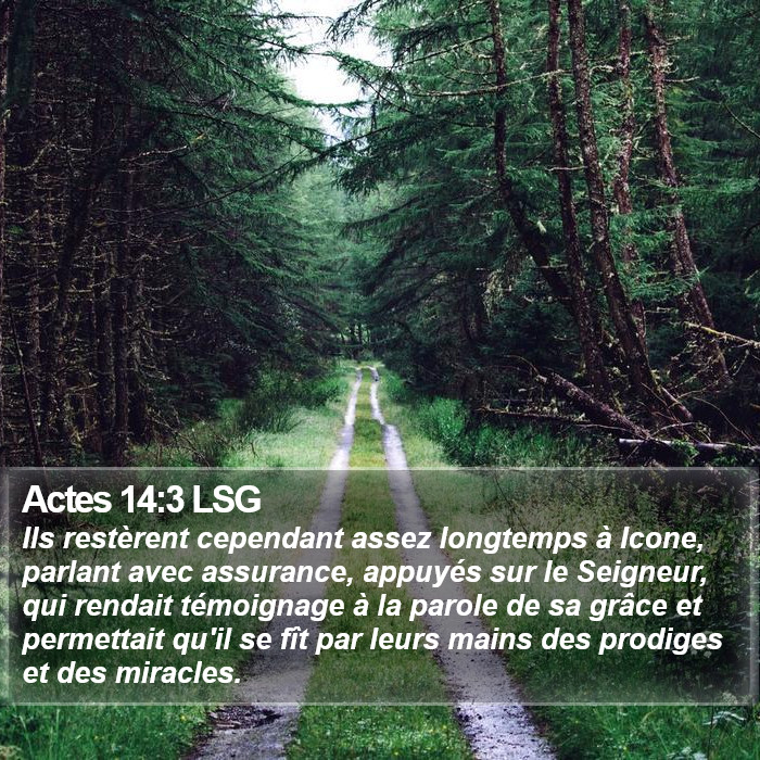 Actes 14:3 LSG Bible Study