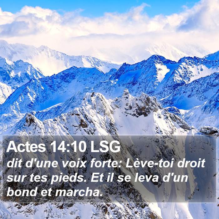 Actes 14:10 LSG Bible Study