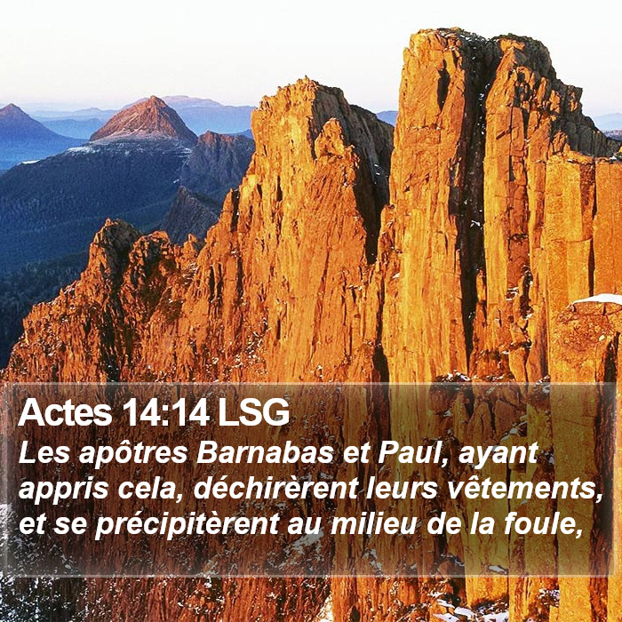 Actes 14:14 LSG Bible Study